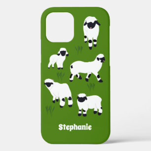 Valais Blerkse Sheep Personalized Farmers iPhone 12 Pro Hoesje