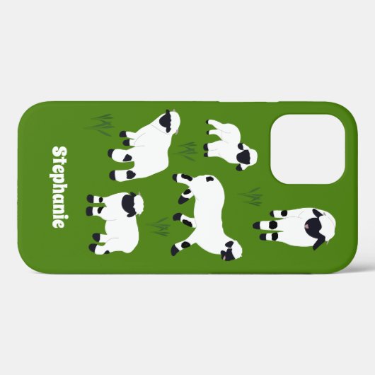 Valais Blerkse Sheep Personalized Farmers Case-Mate iPhone Case (Achterkant (horizontaal))