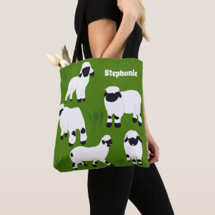 Valais Blerkse Sheep Personalized Farmers Draagtas