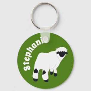 Valais Blerkse Sheep Personalized Farmers Sleutelhanger