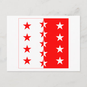 Valais Flag Briefkaart