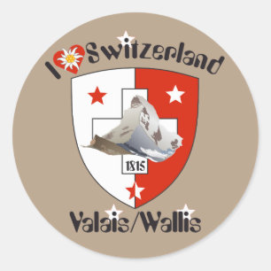 Valais Valais Suisse Suisse Svizzera autocollants