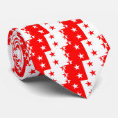 Valais, vlag Zwitserland Stropdas (Opgerold)