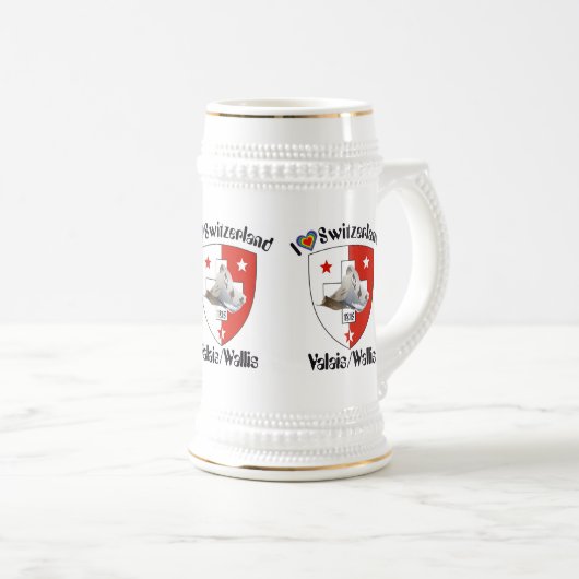 Valais / Wallis Suisse / Schweiz Tasse Bierpul (Voorkant rechts)