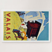 Valais Zwitserland Farmhouse Mountain  Legpuzzel (Horizontaal)