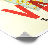 Valais, Zwitserland,Suisse,Ski Poster (Hoek)