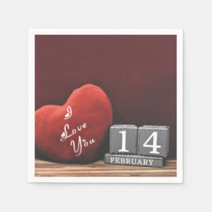 Valantine Day Napkins Servet