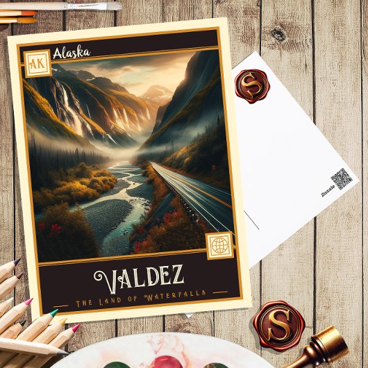 Valdez, Alaska | Carte postale ancienne