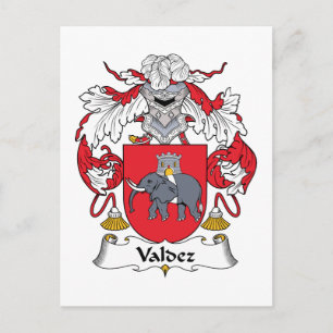 Valdez Family Crest Briefkaart