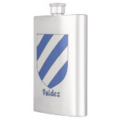 Valdez Heraldic Shield Heupfles (Links)