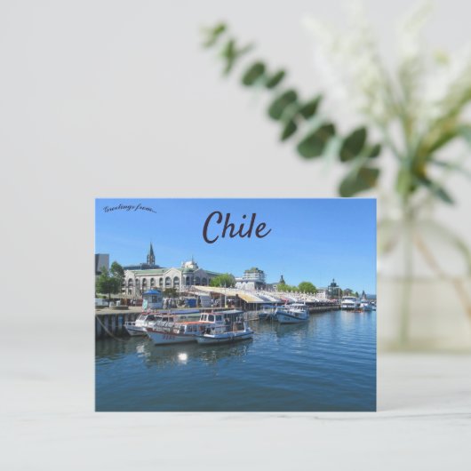 Valdivia Waterfront in het Chileense Briefkaart (Staand voorkant)