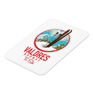 Valdres Noorwegen Ski logo Magneet