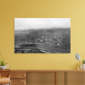 Vale, Oregon Birds Eye Uitzicht van de stadfoto Canvas Afdruk (Insitu (Woonkamer))