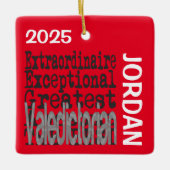Valedictorian Extraordinaire CUSTOM Keramisch Ornament (Voorkant)