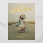 Valedictorian Graduian Foil Invitation (Recto)