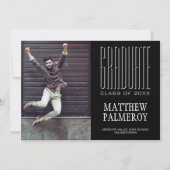 Valedictorian Photo Graduation Faire-part (Devant)