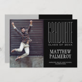 Valedictorian Photo Graduation Faire-part (Devant / Derrière)