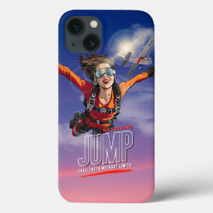 Valen met een Vrije Val-Gevoel Vrijheid Boven de W iPhone 13 Hoesje