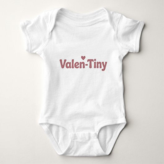 Valen-Tiny Cute & Funny Valentine Outfit for Romper (Voorkant)