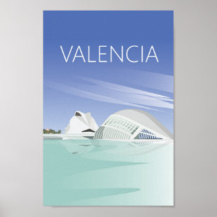 Valence affiche voyage espagne