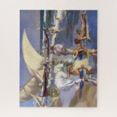 Valencia Beach Ochtend Licht | Joaquín í Sorolla  Legpuzzel (Verticaal)