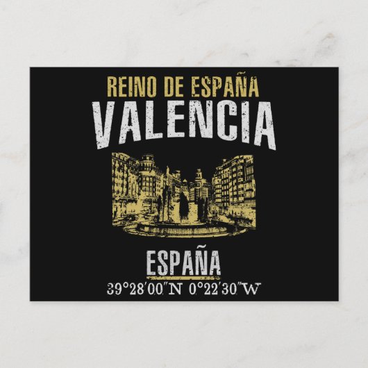 Valencia Briefkaart (Voorkant)