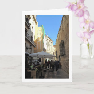 Valencia Cafe, Valenciase Straat Portret, Spanje Kaart