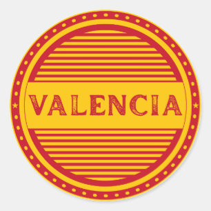 Valencia City Pride Embleem – Spaanse identiteit Ronde Sticker