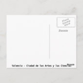 Valencia - Ciudad de las Artes y las Ciencias Briefkaart (Achterkant)
