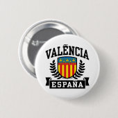Valencia Espana Ronde Button 5,7 Cm (Voorkant /achterkant)