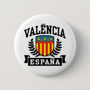 Valencia Espana Ronde Button 5,7 Cm