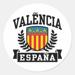 Valencia Espana Ronde Sticker