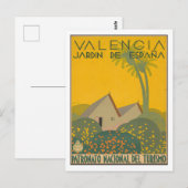 Valencia - Jardin de Espana - Spanje Briefkaart (Voorkant / Achterkant)