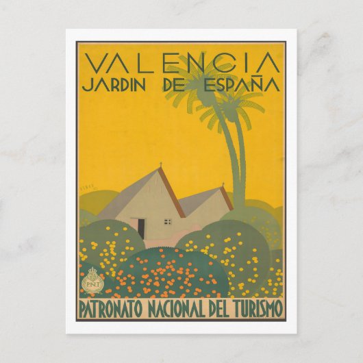 Valencia - Jardin de Espana - Spanje Briefkaart (Voorkant)
