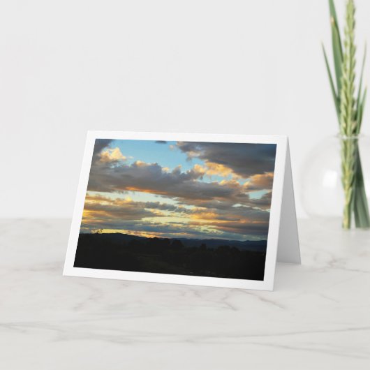 Valencia Landelijk Hemellandschap Kaart (Voorkant)