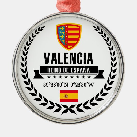 Valencia Metalen Ornament (Voorkant)