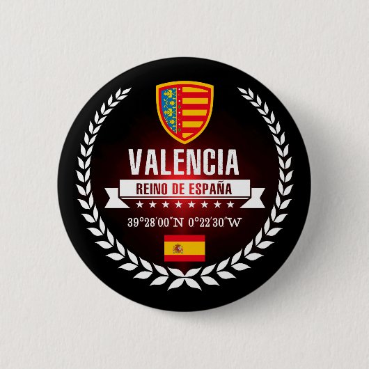 Valencia Ronde Button 5,7 Cm (Voorkant)