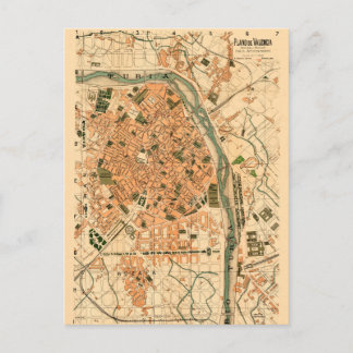 Valencia Spanje 1904 Briefkaart