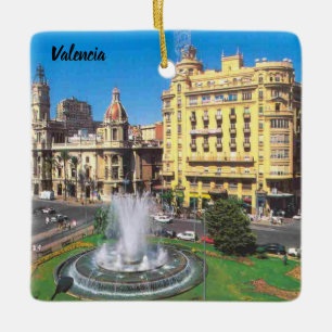 Valencia Spanje Aangepaste Panoramiek Keramisch Ornament