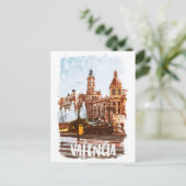Valencia Spanje Architectuur Reizen Briefkaart (Staand voorkant)