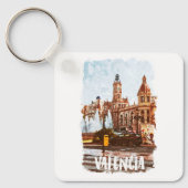 Valencia Spanje Architectuur Reizen Sleutelhanger (Voorkant)
