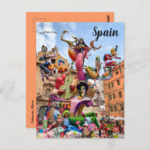 Valencia Spanje Briefkaart (Voorkant / Achterkant)