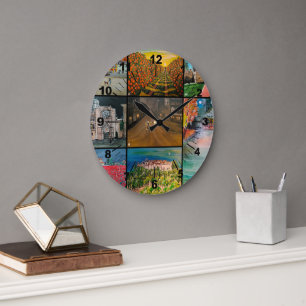 Valencia Spanje Collage Schilderij door Alfred Fox Grote Klok