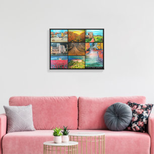 Valencia Spanje Collage Schilderij van Alfred Fox Canvas Afdruk