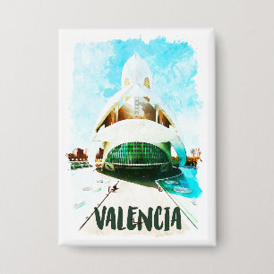 Valencia Spanje Palau de les Arts Reina Sofía Button