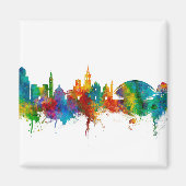 Valencia Spanje Skyline Magneet (Voorkant)