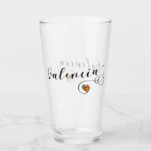 Valenciaanse vlag Heart, Valencia, Spanje Glas (Voorkant)