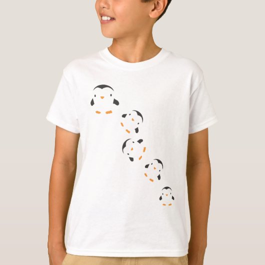 Valende pinguïns t-shirt (Voorkant)