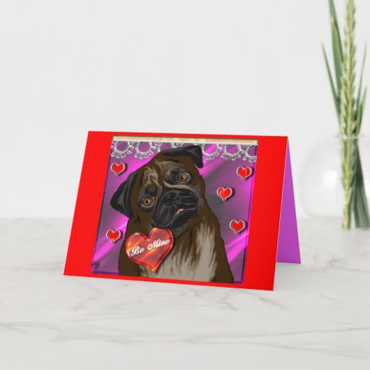 valenpug feestdagen kaart (Voorkant)