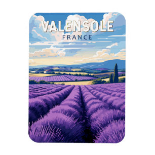 Valensole Frankrijk Reizen Kunst Vintage Magneet